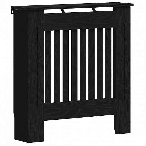 vidaXL Kryt radiátoru Černý dub 78 x 19 x 81,5 cm Kompozitní dřevo
