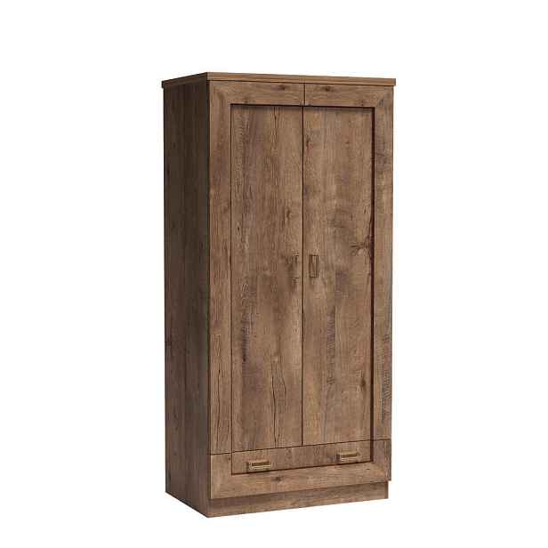 MASSENO ŠATNÍ SKŘÍŇ S OTOČNÝMI DVEŘMI UDINE, 90/190/57 cm 2dveřová, hnědá
