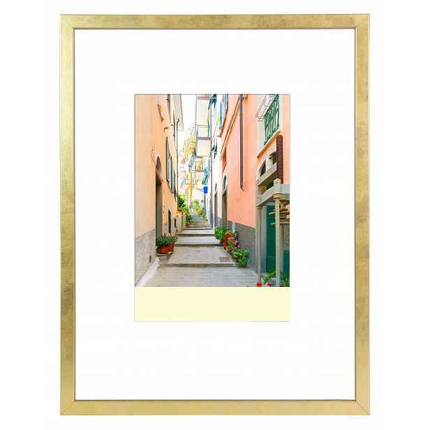 Rámeček dřevěný Mdf Smart zlatý 50x70 cm Plexi