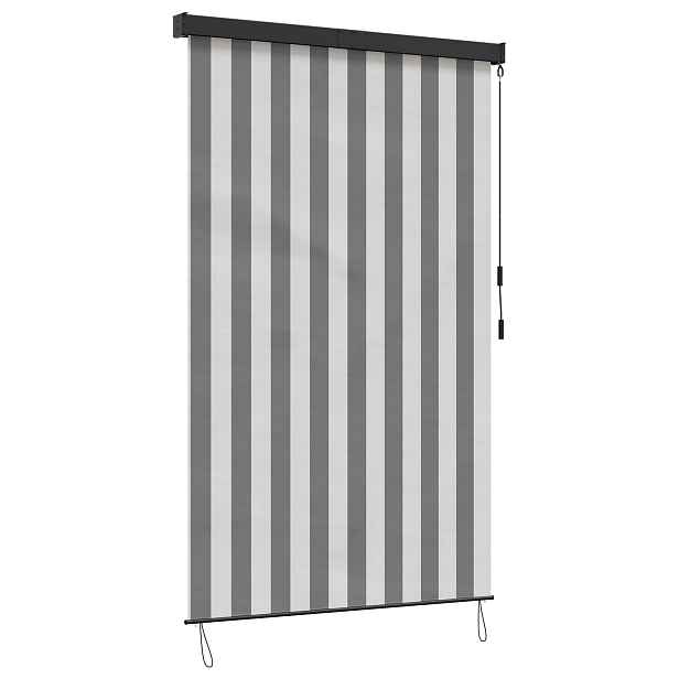 vidaXL Roleta Antracitová a bílá 80 x 250 cm Textil a hliník