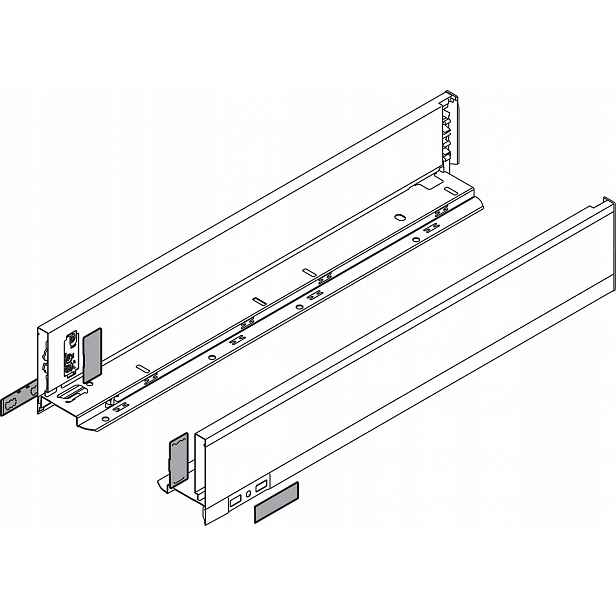 Blum 770M4502S Legrabox Pure boky M 450 mm antracit