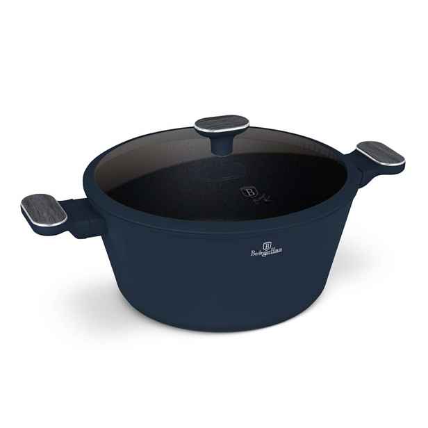 BERLINGERHAUS Kastrol s titanovým povrchem a poklicí 28 cm Deep Sea Collection BH-8378