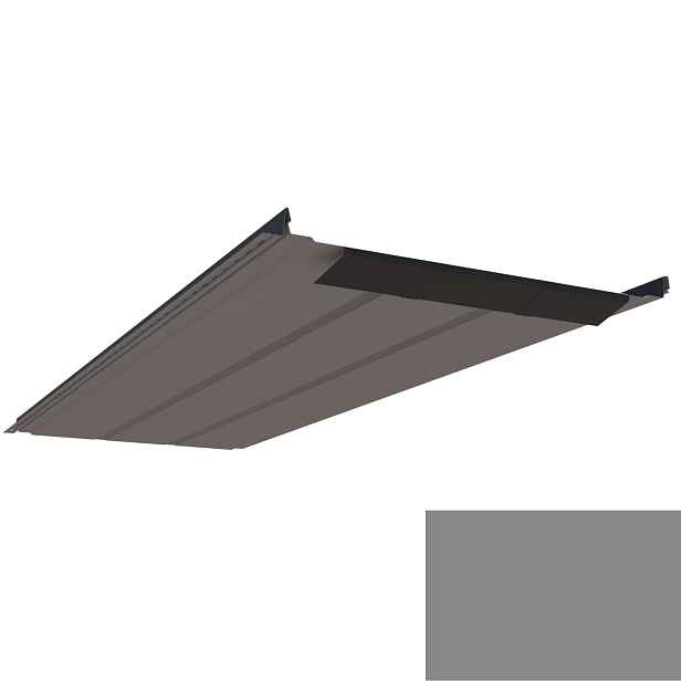 Krytina plechová LINEDEK 485 Rib SP 25 LESK 2A094 tmavě stříbrná BentCut
