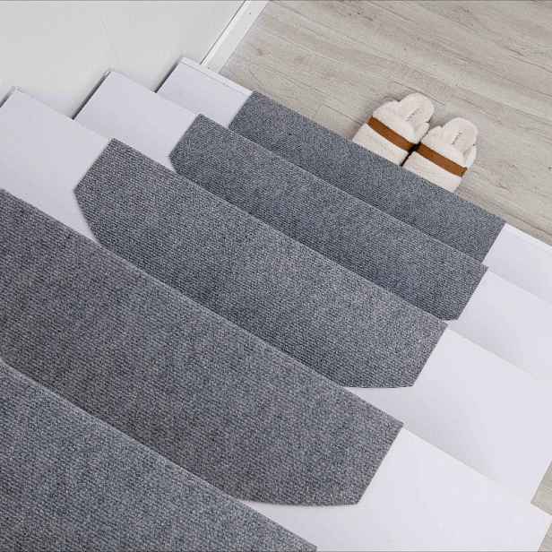 TEMU 5 ks obloukových samolepicích nášlapů na schody, Sxp samolepicí podlahové rohože, velikost 23,62 palců x 9,45 palců, domácí podlahové rohože,