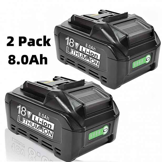 TEMU Pro Makita 2X 18V 8000mAh Lithium-Ion Náhradní Baterie, 18V BL1850 BL1860 BL1840 BL1830 BL1820 BL1815 A Všechny Pro Makita 18V Li-Ion Nářadí