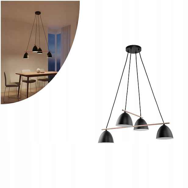 Závěsná lampa Aida černá 2576 Tk Lighting