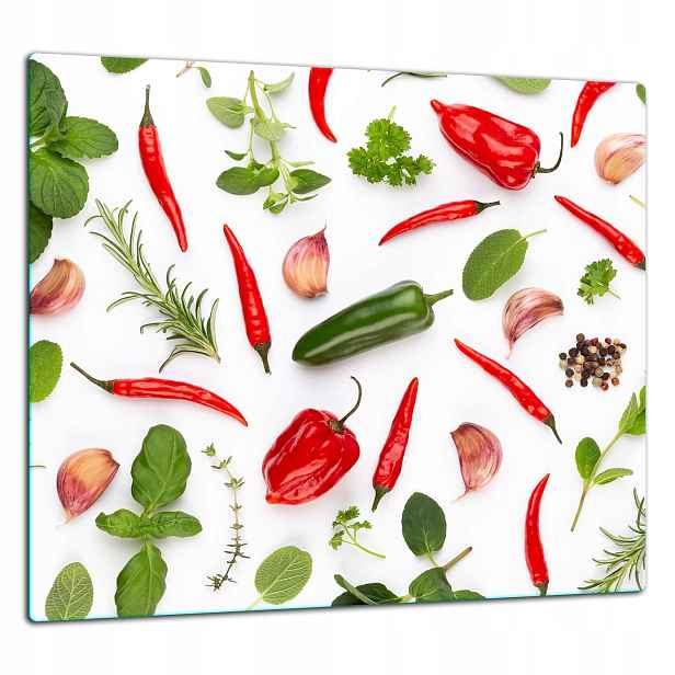 Skleněná Ochranná Deska Panel Lepidlo 65x60 Paprika