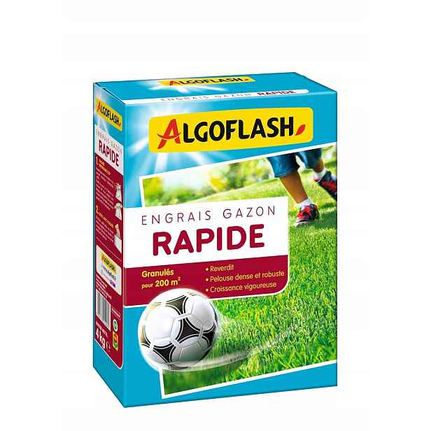 Algoflash Hnojivo pro trávníky s rychlým účinkem a intenzivním růstem až do 200 m²