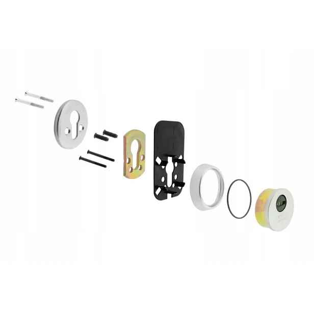 Bezpečnostní rozeta Tesa Assa Abloy matný chrom E70026CM