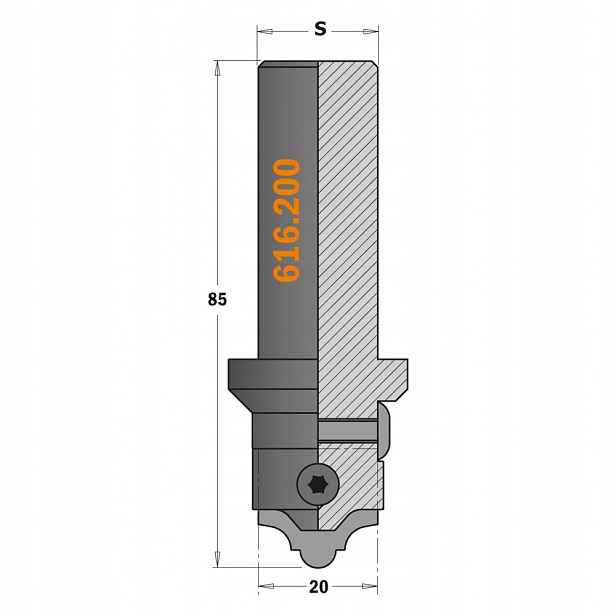Cmt Tělo frézy S20 mm