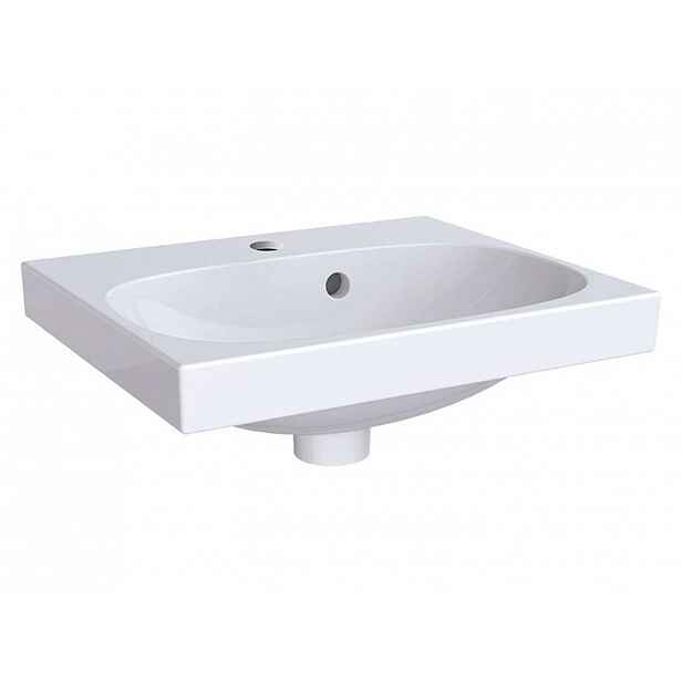 Geberit Acanto - Umývátko 45x38 cm, otvor pro baterii, s přepadem, bílá 500.636.01.2