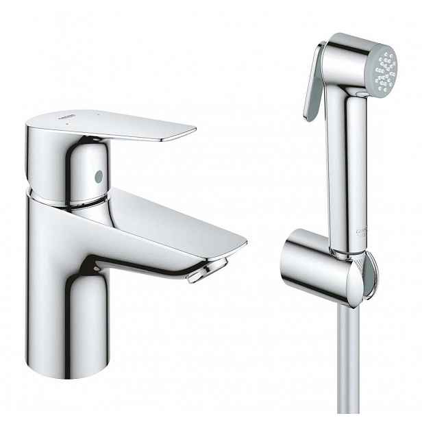 Grohe Start Edge - Umyvadlová baterie s bidetovou sprškou, chrom 23773001