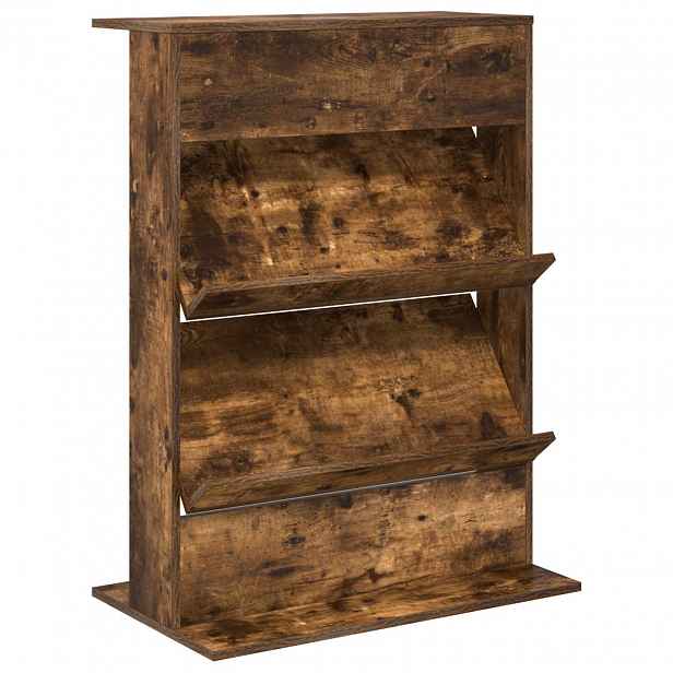 vidaXL Regál na časopisy Kouřový dub 70 x 41 x 96 cm Kompozitní dřevo