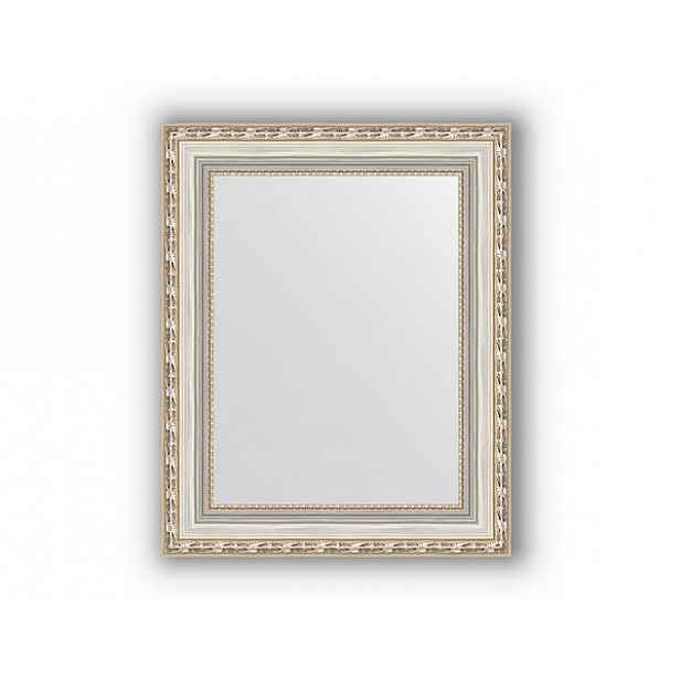 Zrcadlo v rámu, stříbrný versailleský ornament BY 3014 42x52 cm