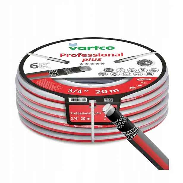 nekroutící se zahradní hadice Professional Plus 3/4" 20MB 6 vrstev 30 bar