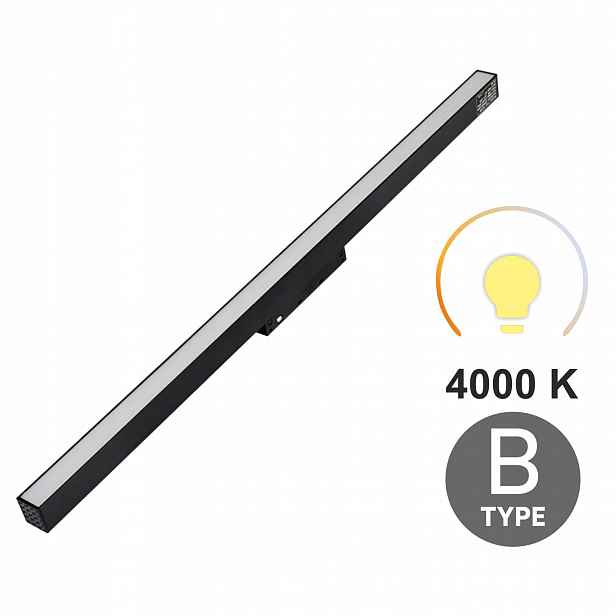 Lineární Led reflektor Flood 20W 4000K Neutrální Typ B Smart Track 48VDC
