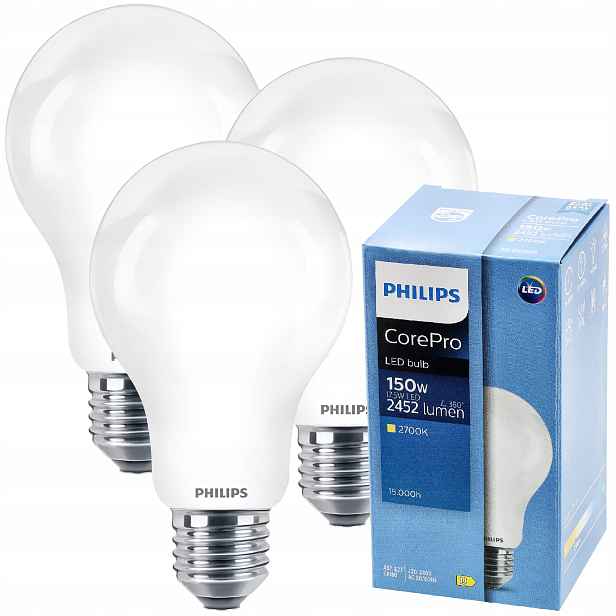 Philips Led žárovka E27 17,5W 150W 2452lm 2700K EyeComfort CorePro 3x