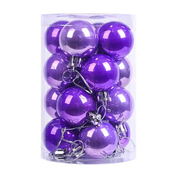 TEMU 16ks 16ks/Balení (opraveno z 16ks na Obrázek) 4cm Lesklé Plastové Kulovité Ozdoby - Korejské Minimalistické Růžové a Šedé Závěsné Koule s