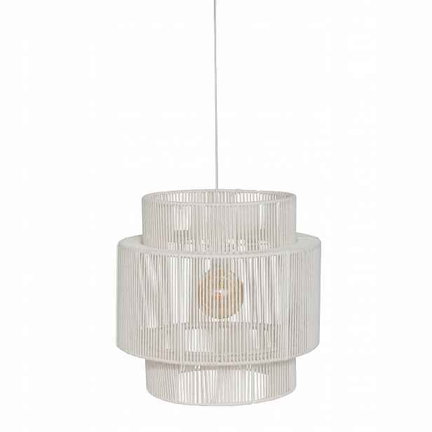 Závěsná Lampa Ø 38 CM Nerezová Ocel Délka Kabelu 90 CM Závit E27