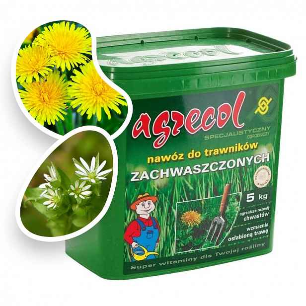 Granulované Hnojivo Pro Trávy A Zaplevelené Trávníky Agrecol 5 Kg