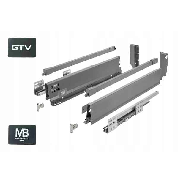 Šuplík Gtv Modern Box Pro Vysoká H199 L550 S Tlumením Dovírání Výsuv Antracit