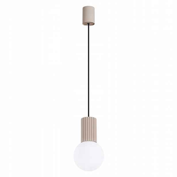 Závěsná lampa Zwis G9 kulatá béžová Moderní matná Halo Sollux