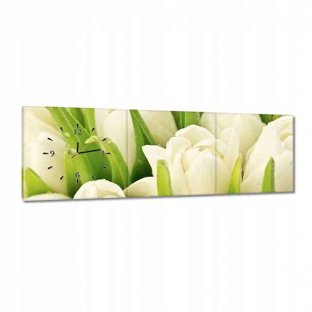 Hodiny 120x40 Jemné tulipány