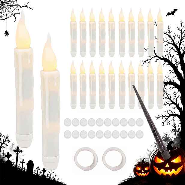 Elektrická svíčka do plamene Led svíčka 3D na Halloween Dekorace 24El