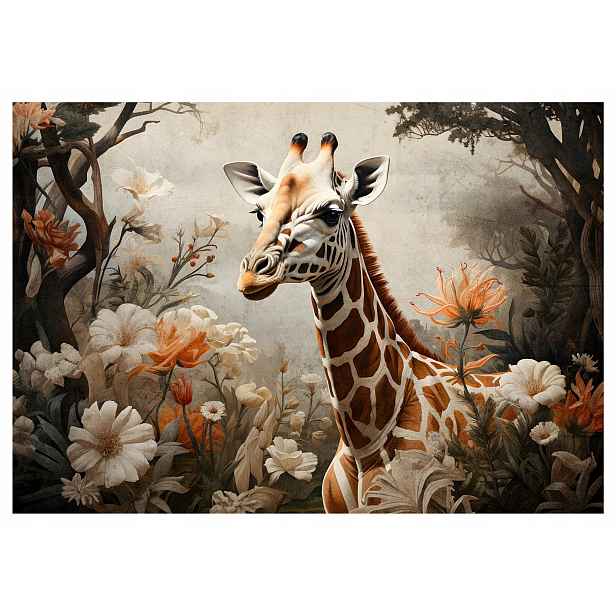 Fototapeta Žirafa Safari Rostliny Příroda 312x219