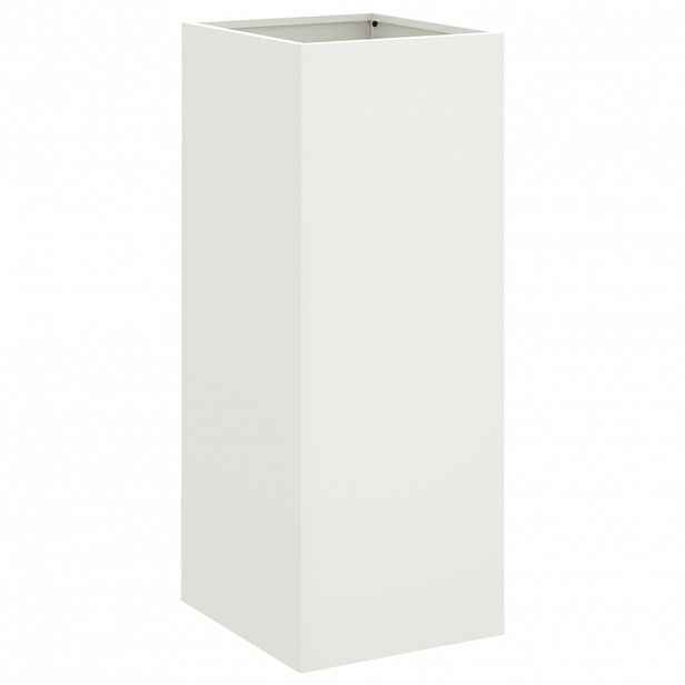 vidaXL Truhlík bílý 32 x 29 x 75 cm ocel