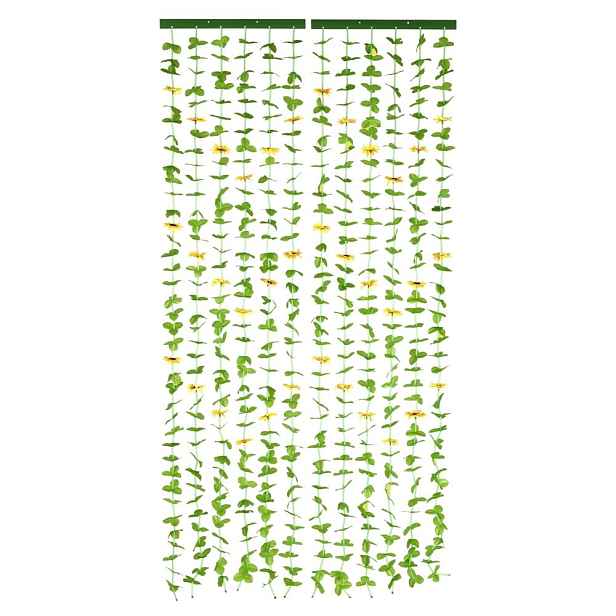 Žlutý/zelený závěs do dveří 90x190 cm Sunflowers – Maximex