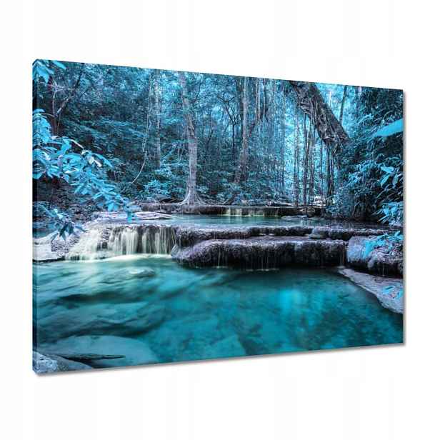 Obrazy 80x60 Erawan Modrý vodopád