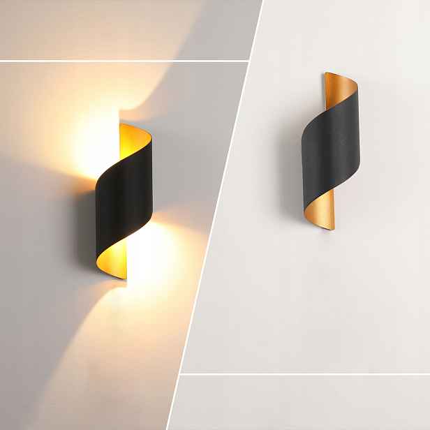 Led vnitřní nástěnné svítidlo černé Venkovní a vnitřní nástěnné svítidlo 10W