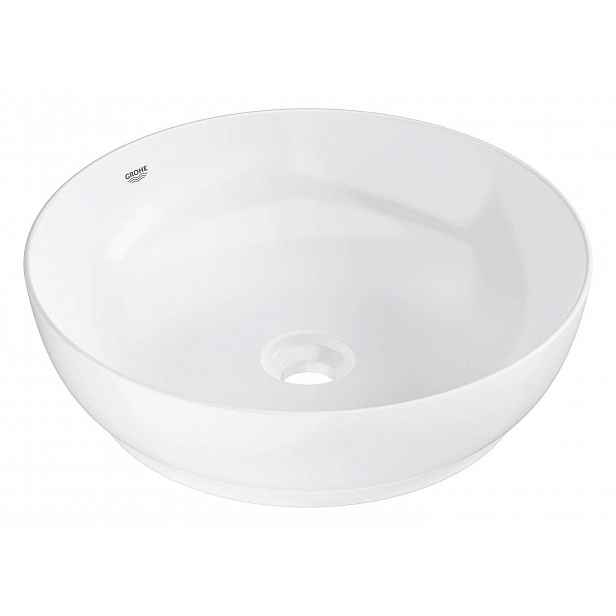 Grohe Essence - Umyvadlo na desku, průměr 45 cm, bez přepadu, bez otvoru pro baterii, alpská bílá 103560SH00