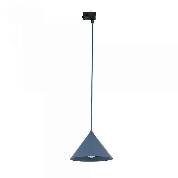 Spotová závěsná lampa Tracer Cono Modrá E27 nad stůl Tk Lighting