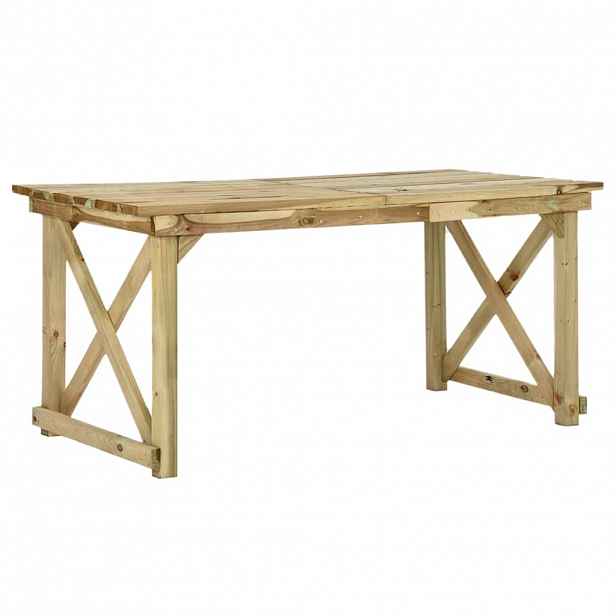 vidaXL Zahradní stůl 160 x 79 x 75 cm dřevo