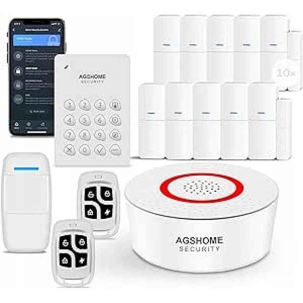 15-DÍLNÁ Sada Alarmů Agshome, Wi-fi Smart Alarm, Push Aplikace