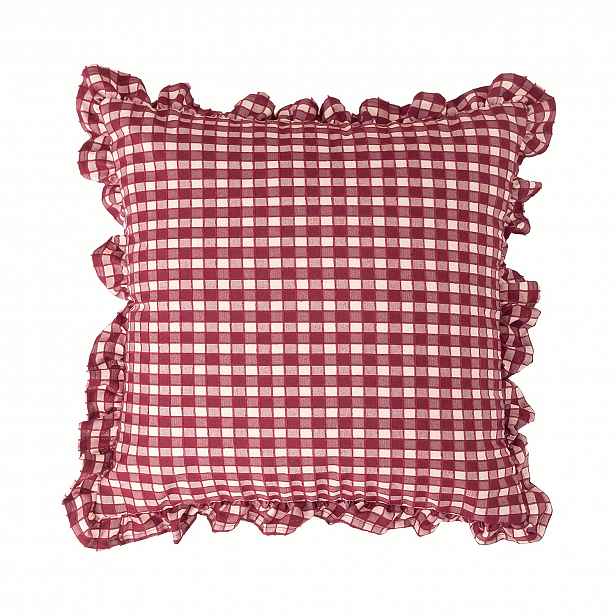 TEMU 1ks Vintage Boho Pickering (Tjie-pike) Povlak na Polštář - Kostkovaný Růžkový Lem, Vhodný na Pohovku, Svatební a Party Dekorace - Pratelný se