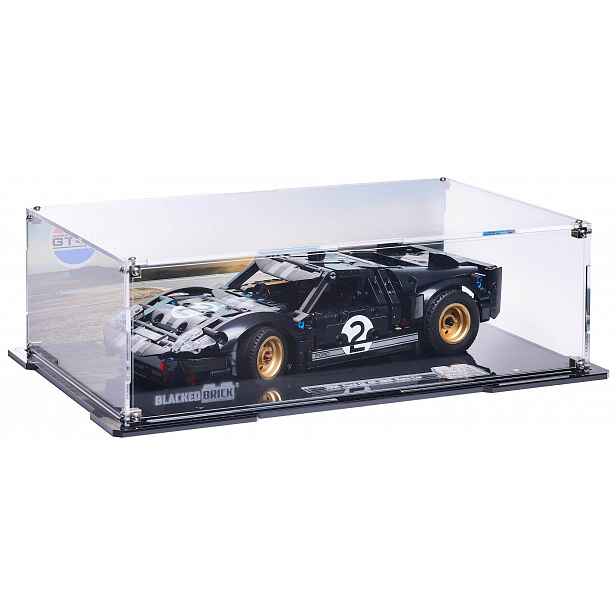 Vitrína s pozadím Blacked Brick pro Lego 42223 Technic 1966 Ford GT40 Mki