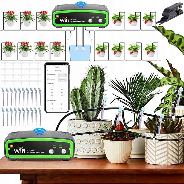 Sada Automatického Zavlažování Udržovacích Zařízení, Kapkové Zavlažování Wifi