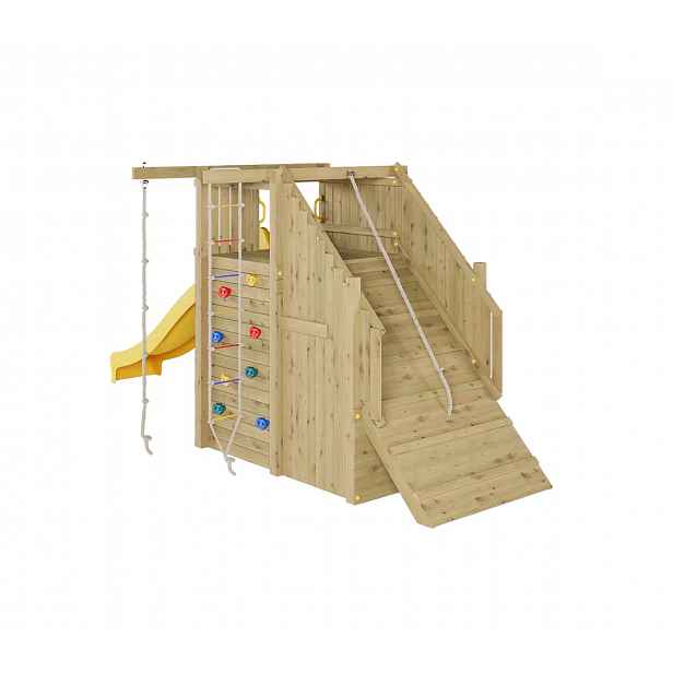 Dětské hřiště Marimex Play Basic 016 + žlutá skluzavka