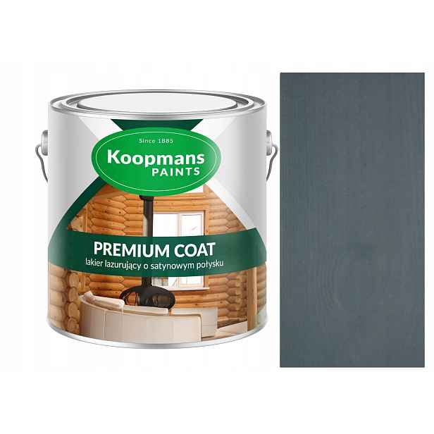 Koopmans Premium Coat 5 L Akrylový Lak Na Dřevo Šedý Antracitový 201