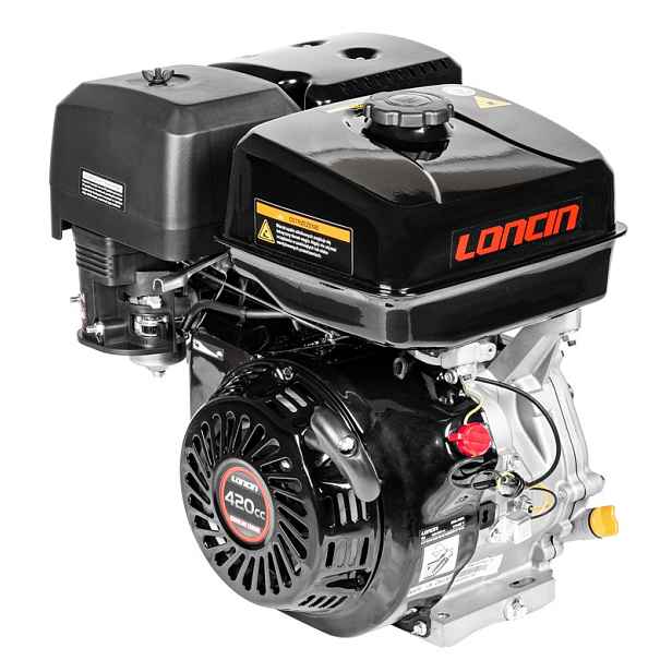 Motor Loncin G390F-A horizontální hřídel 25 mm 60 mm 8,2 kW 11.15 k 389 cm3 ccm