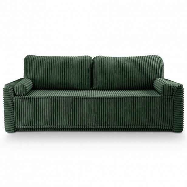 MID.YOU ROZKLÁDACÍ POHOVKA, textil, smaragdově zelená