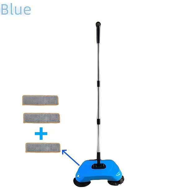 TEMU 3v1 Ruční Sada na Čištění Podlah s Dlouhou Rukojetí, Ergonomickou Úchopem a Odolnými Plastovými Štětinami, Automatický Systém Hlubokého Čištění