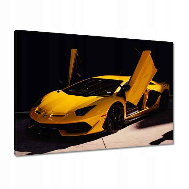 Obrazy 100x70 Žluté sportovní auto