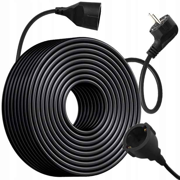Prodlužovací Kabel Zahradní Lampička Pro Sekačku 20 M Stavební Silný Kabel