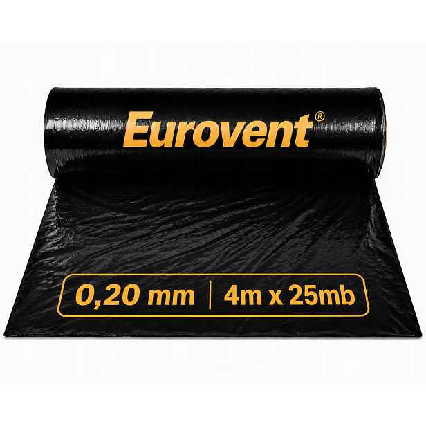 Fólie 0,2 Izolační Ochranná Eurovent Bau 0,20 mm 4x25 m Atest