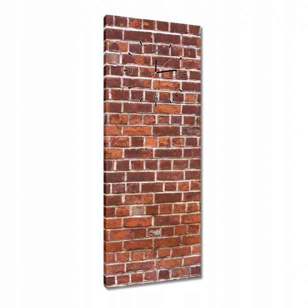 Hodiny 40x100 Cihlová zeď Cihly