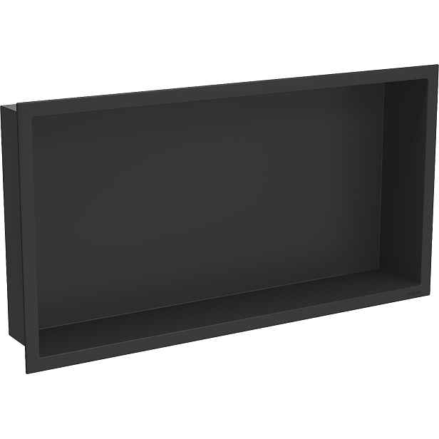 Mexen X-Wall-R 60x30 cm černá zapuštěná polička z nerez. oceli